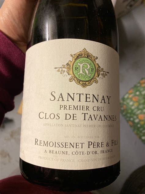 2017 Remoissenet Père et Fils Santenay 1er Cru Clos de Tavannes Blanc