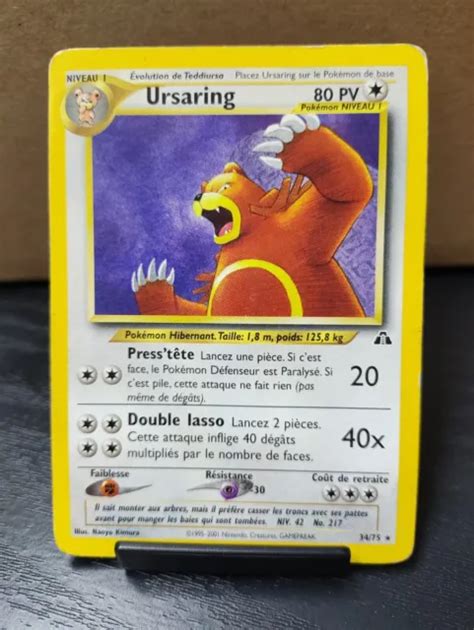 CARTE POKÉMON URSARING 34 75 Neo Discovery EUR 1 00 PicClick FR