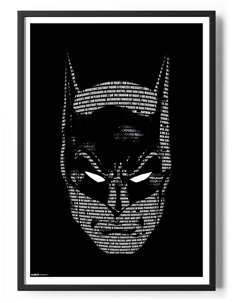 Batman Words Poster Justposters