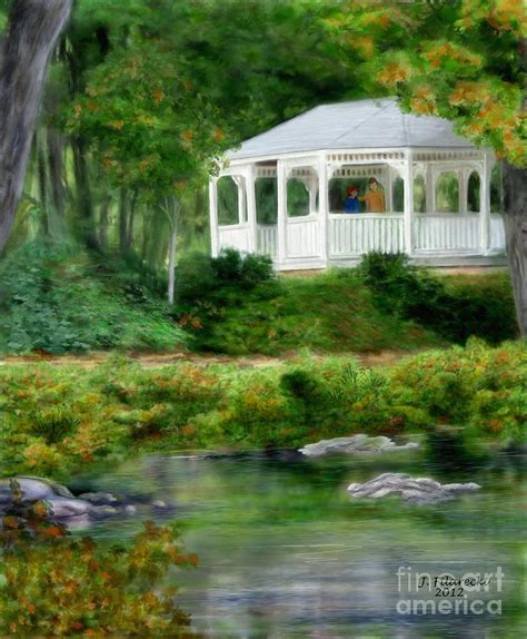 Gazebo Painting At Paintingvalley Explore Collection Of Gazebo