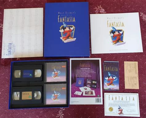 Walt Disneys Masterpiece Fantasia Commemorative Deluxe Edition Vhs Cd