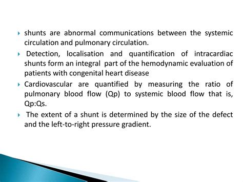 Shunt Quantification Ppt