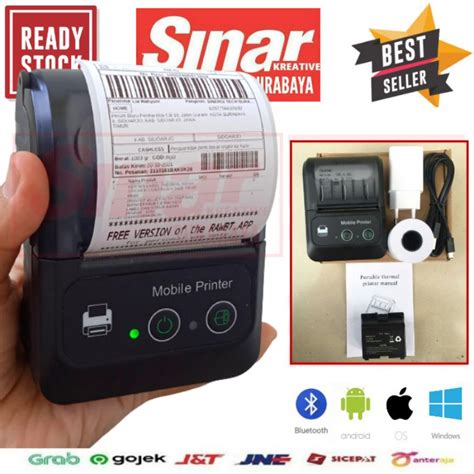 Jual Printer Bluetooth Thermal Mm Epx V Cetak Resi Dan Struk Mini