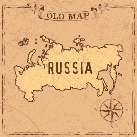 Mapa De Rusia Vector Premium