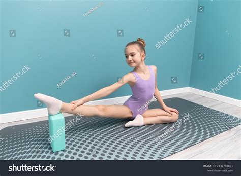 Young Girl Engaged Gymnastics Sport Stretching Stock Photo 2147782691 ...