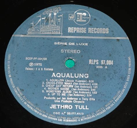 Jethro Tull Aqualung Brazil 1st Press Lp 1971 Reprise Rlps 97004 Ebay