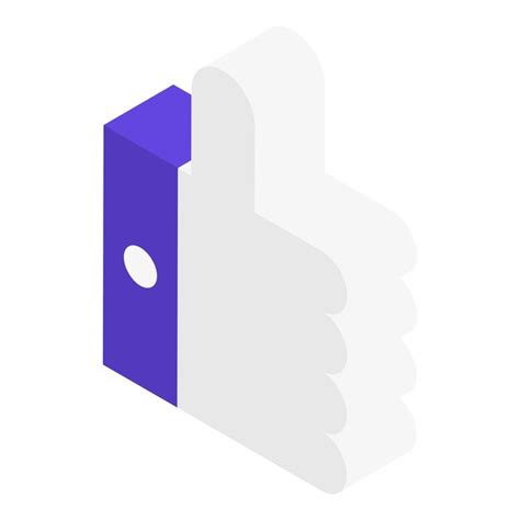 Premium Vector Thumb Up Icon Isometric Of Thumb Up Vector Icon For