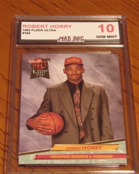 ROBERT HORRY Rookie 1992 Fleer ULTRA GEM Mint 10 ROCKETS