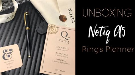 UNBOXING Notiq Quilted A5 Rings Planner YouTube