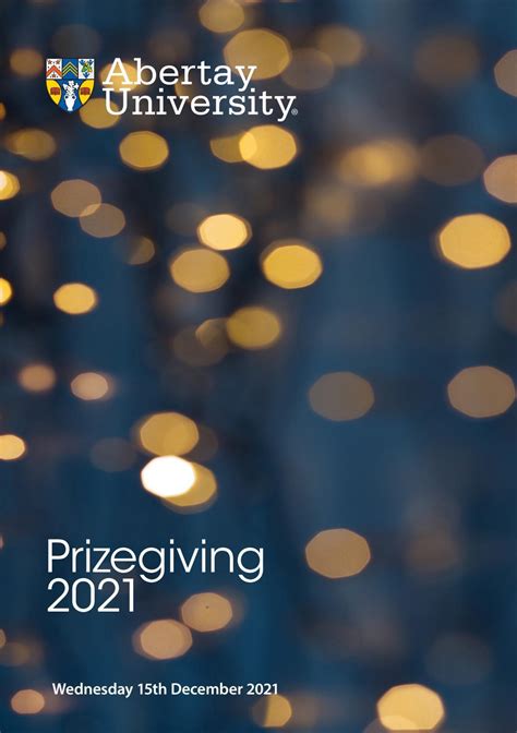 Prizegiving 2021 By Abertay University Issuu