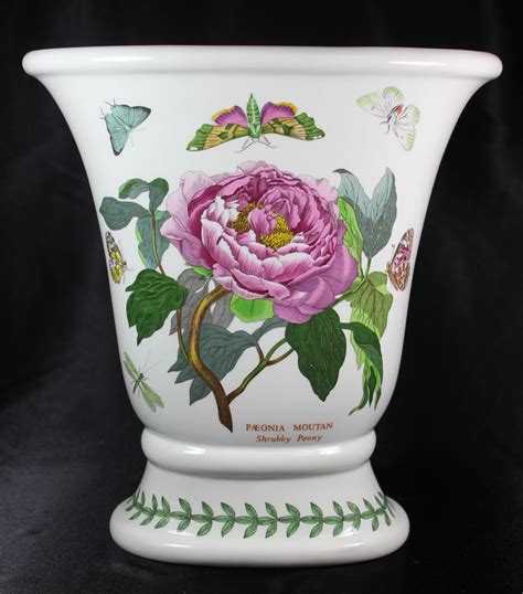 Vntg BOTANIC GARDEN Circa 1818 PORTMEIRION Paeonia Moutan LARGE Vase ...