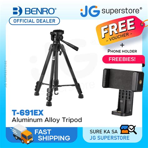 Benro T 691EX Aluminum Alloy Tripod W 3 Way Pan Tilt Head Up To 3kg