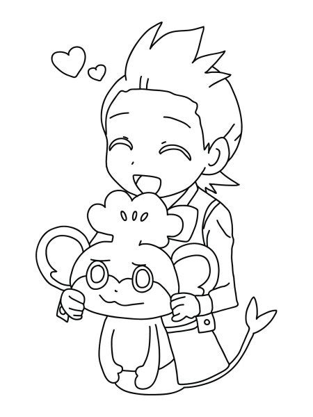 Cilan Pokemon Coloring Pages