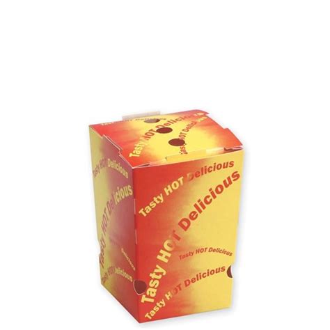 Chip Box Tasty Hot Delicious Print Small Urban Packaging