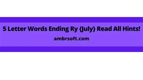 Words Ending In Or Letters Caipm