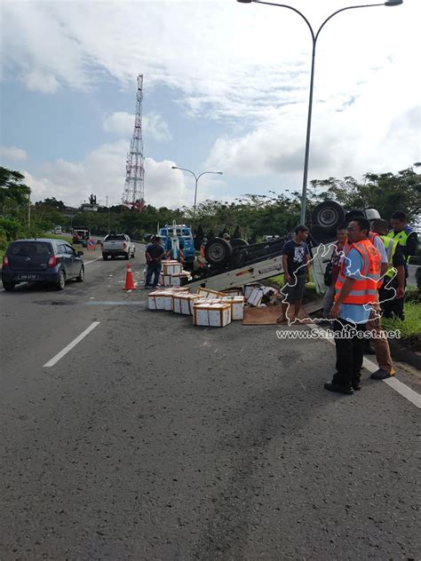 Lori Muatan Ketam Terbabas Sendiri Pemandu Selamat Sabah Post