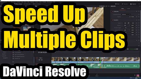 How To Speed Up Multiple Clips In Davinci Resolve Compound Clip YouTube