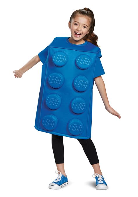 Lego Blue Brick Child Costume Kids Funny Costumes