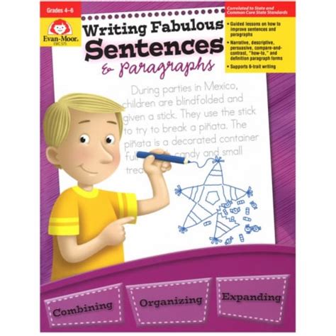 Writing Fabulous Sentences & Paragraphs, Grades 4-6, Teacher ...