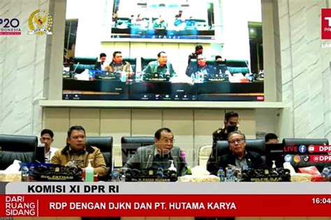 Komisi Xi Setujui Pmn Pada Hutama Karya Rp Triliun Guna Bangun Jtts