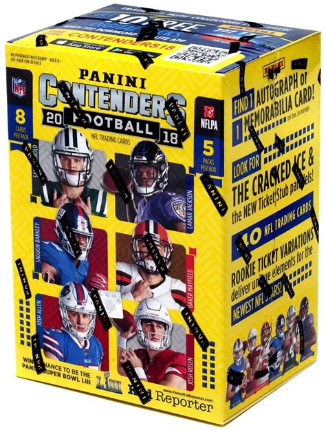 Nfl Panini 2018 Contenders Football Trading Card Blaster Box 5 Packs 1