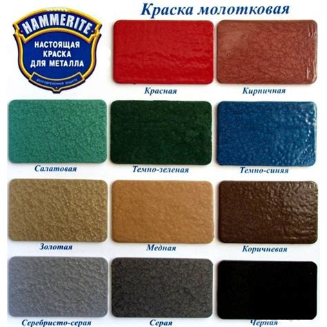 Молотковая краска: виды, преимущества, технология покраски