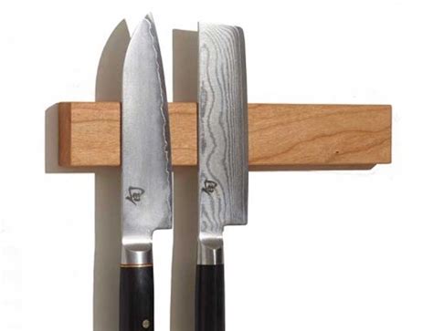 Wood Magnetic Knife Holder Gadget Flow