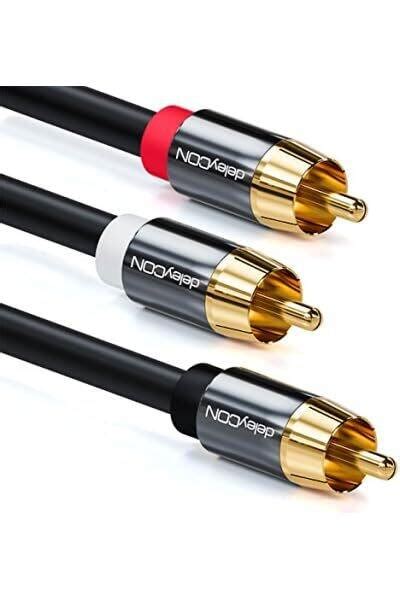 Deleycon 10m Subwooferkabel Cinch Rca Y Kabel Digitale Coaxkabel