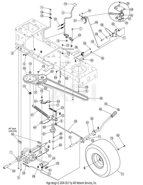 Troy Bilt Pony Mower Deck Parts Diagram