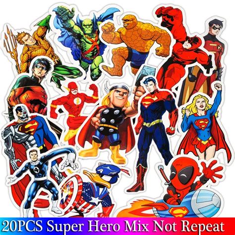 Pcs Marvel Avengers Super Hero Stickers Movies Character Sticker For