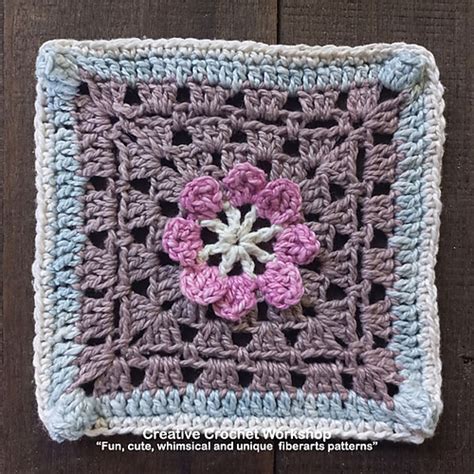 Ravelry Hip Daisy In A Granny Square Pattern By Joanita Theron