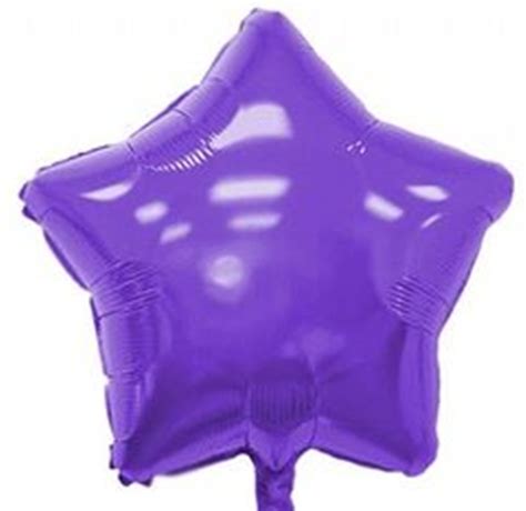 10 Balão Metalizado Estrela Lilás Roxo 45x45 Elo7