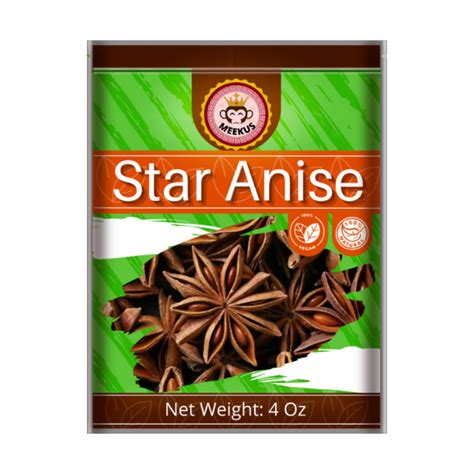 Meekus Star Anise Anis Estrella Star Anise Whole Whole Chinese Star