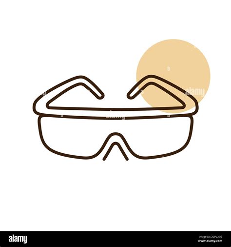 Safety Goggles Vector Flat Icon Construction Repair And Building