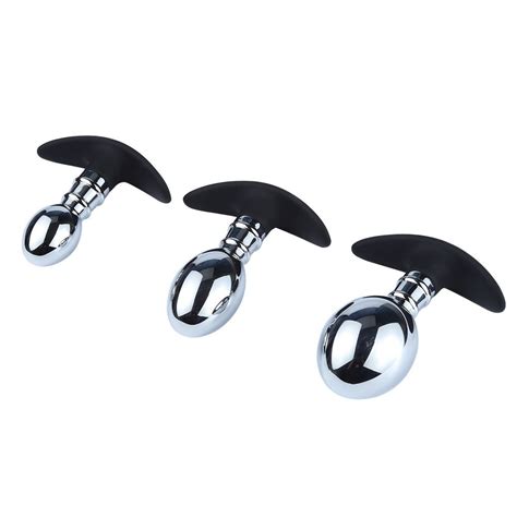 Underwear Outdoor Large Size Metal Silicone Anal Beads Butt Plug Dildo Vaginal G Spot SM Insert