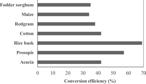 4 The Conversion Effciency Of Different Agricultural Waste Into Biochar