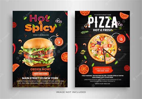 Premium Vector Fast Food Flyer Design