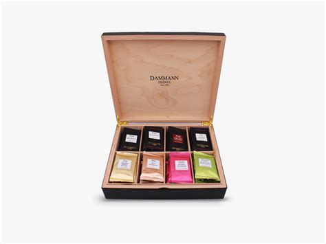 Maison Merling Coffret Bois Thés Et Infusions 48 Sachets Cristal