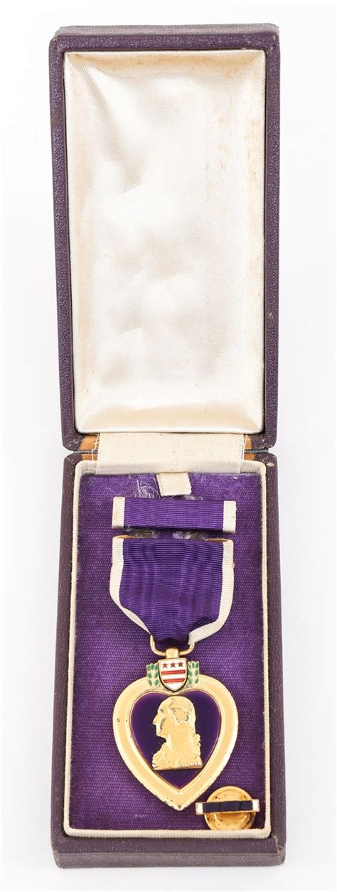 Sold Price WWII US NAVY USMC PURPLE HEART MEDAL PURPLE BOX