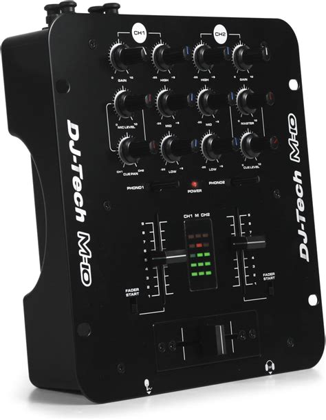 Dj Tech M 10 Table De Mixage Dj 2 Canaux 1200 W Connexion Usb Pour Pc