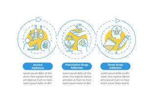 Addiction Types Vector Infographic Graphic By Bsd Studio Creative Fabrica