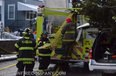 Yeadon Firefighters Battle House Fire Yeadon Fire Company