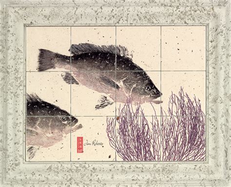 Gyotaku fish prints. Japanese fish art