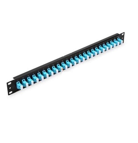 48 Fibers 24 Ports Lc Duplex Om3om4 Multimode Adapters 1u High 19 Fiber Patch Panel