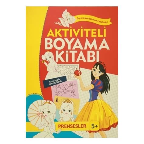 Aktiviteli Boyama Kitab Ya Prensesler Turuncu Kitap Kitab