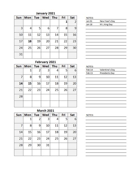 Free 2021 Quarterly Calendar Spreadsheet Free Printable Templates