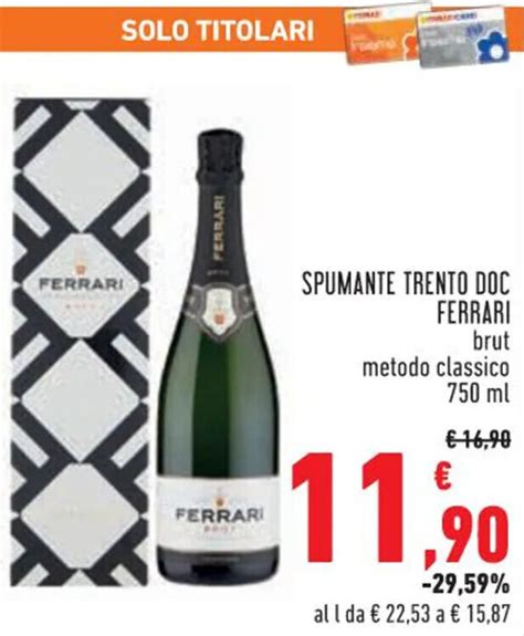 Ferrari Spumante Trento DOC Brut Metodo Classico 750 Ml Offerta Di