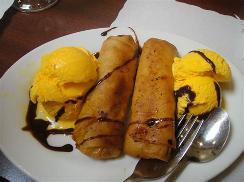 #Turon and #MangoIceCream #filipinodessert | Filipino desserts, Food ...