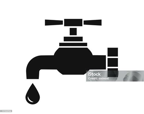 Water Tap Symbol And Faucet Vector Icon Stock Illustration Download Image Now Bathroom Beer