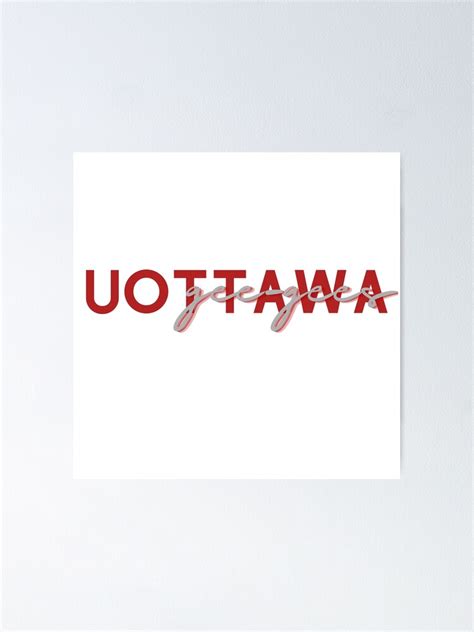 U Ottawa Gee Gees Poster For Sale By Jreiken Redbubble